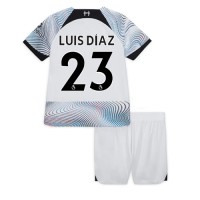 Liverpool Luis Diaz #23 Udebanesæt Børn 2022-23 Kortærmet (+ Korte bukser)